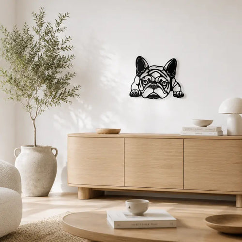 Decoration Murale Metallique Bulldog