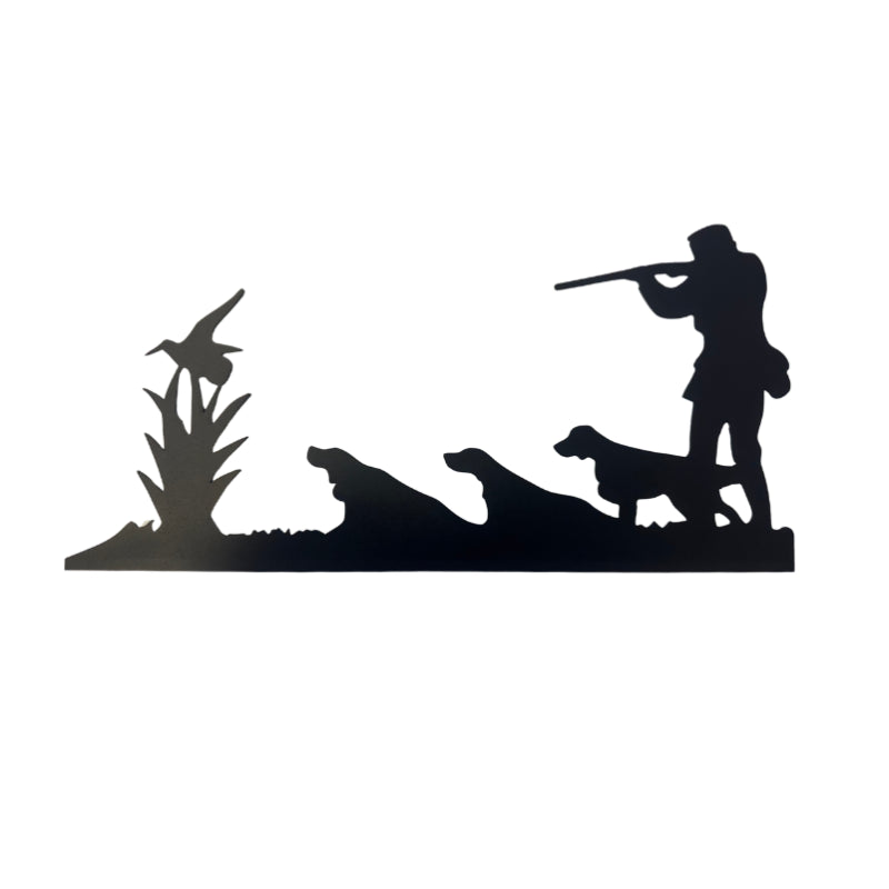 Deco Mural Exterieur Chasseur Chiens