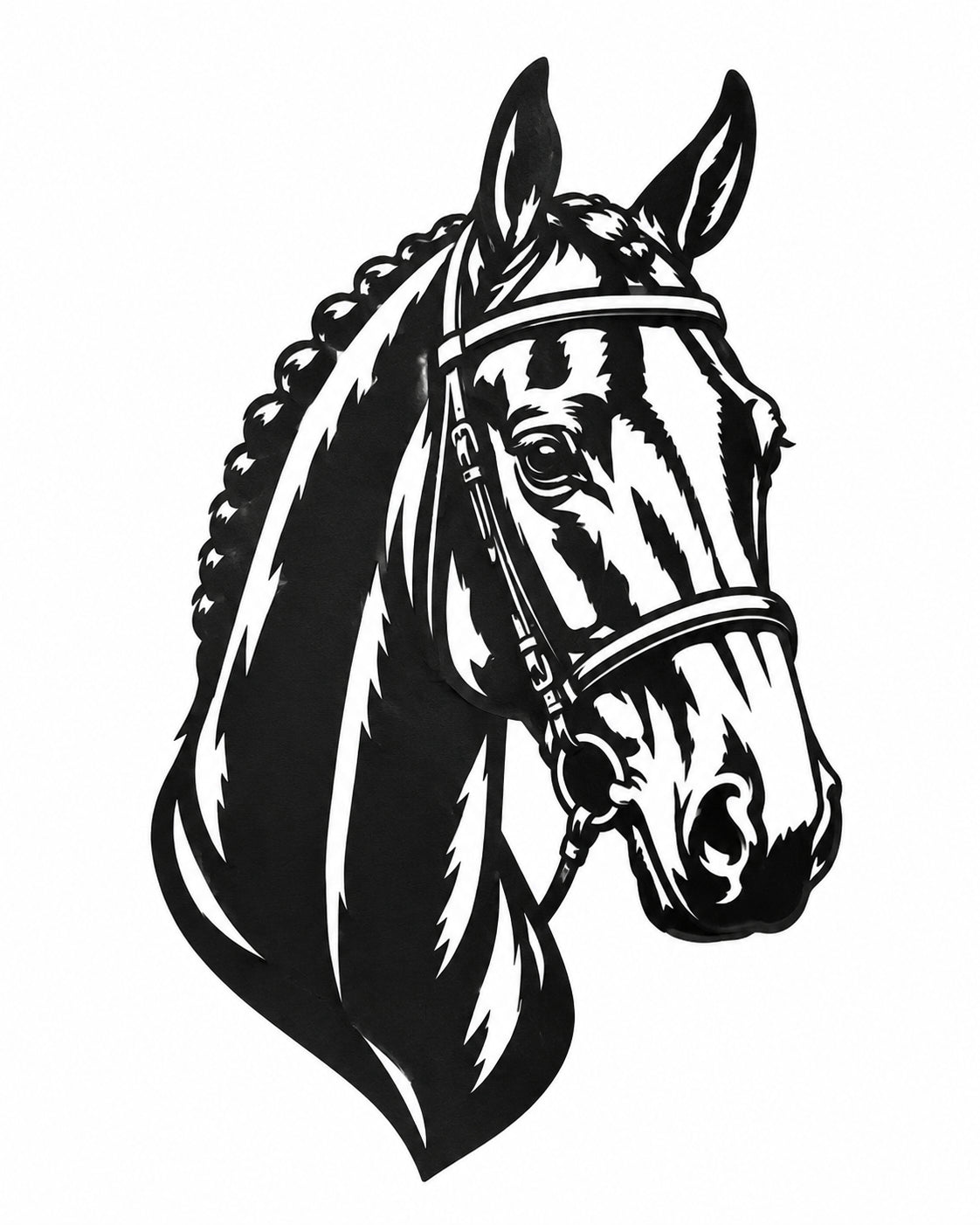 Cheval Concours Decoration Mural Metal