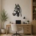 Decoration Murale Metallique Cheval Licol