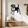 Deco Murale Metallique Chien Beagle