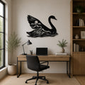 Panneau Decoratif Mural Cigne Paysage