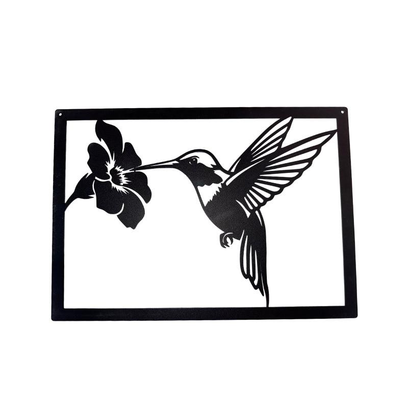 Décoration Murale Métal - Colibri Cadre