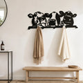 Decoration Murale Metal Trio Vaches