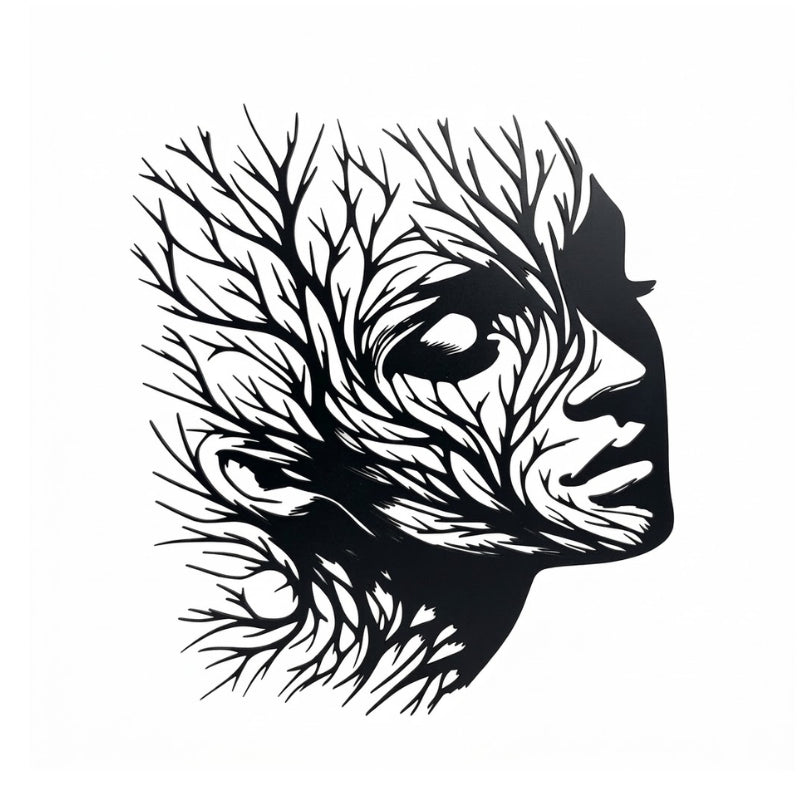 Deco Murale Metal Femme