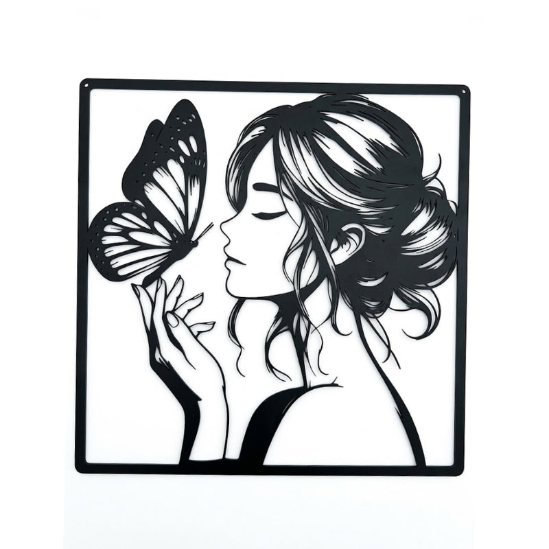 Decoration Murale Metal Femme