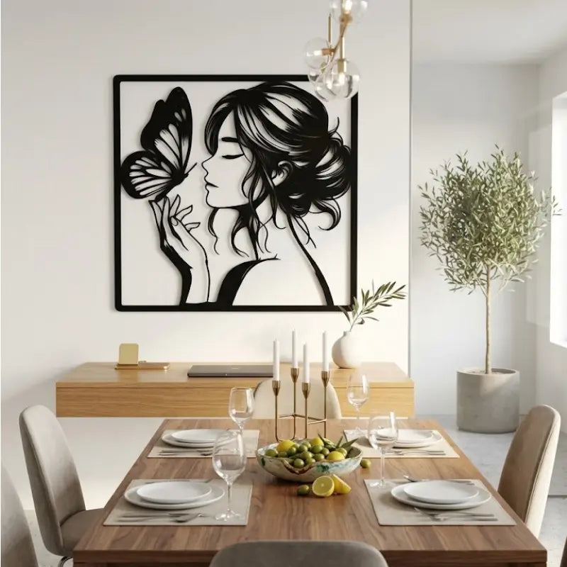 Decors Muraux Metal Femme