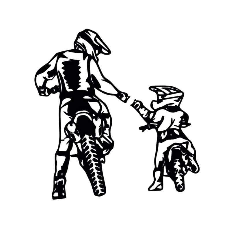 Décoration Murale Métal Duo Motard