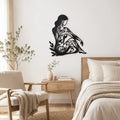 Decoration Murale Femme Fleurs