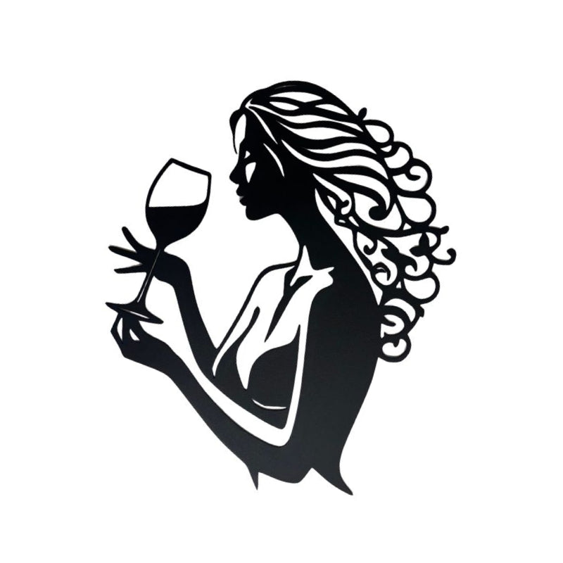 Panneau Decoratif Mural Femme Vin