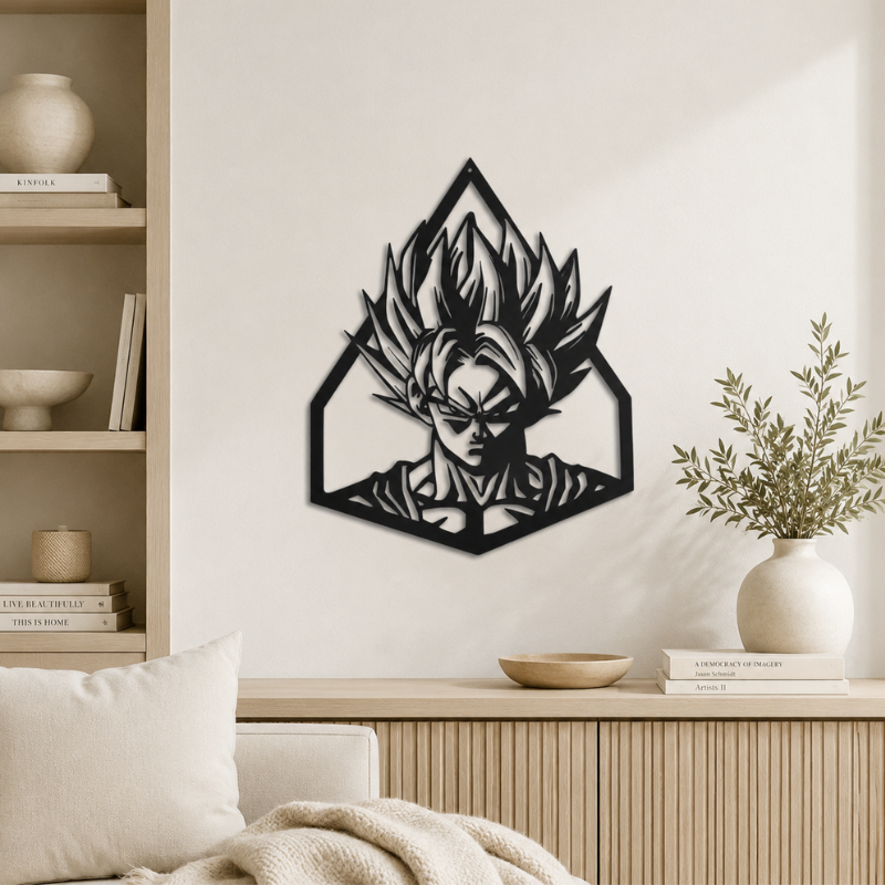 Deco Murale Metallique Dragon Ball Z