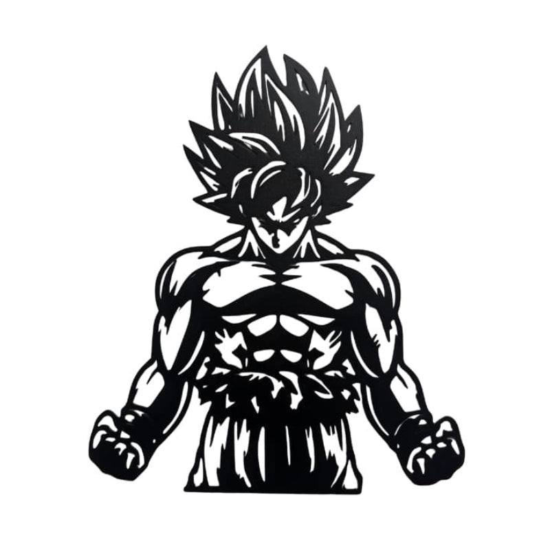 Panneau Decoratif Mural Métal Goku