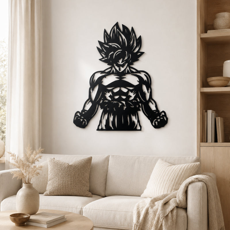 Décoration Murale Métal Goku 