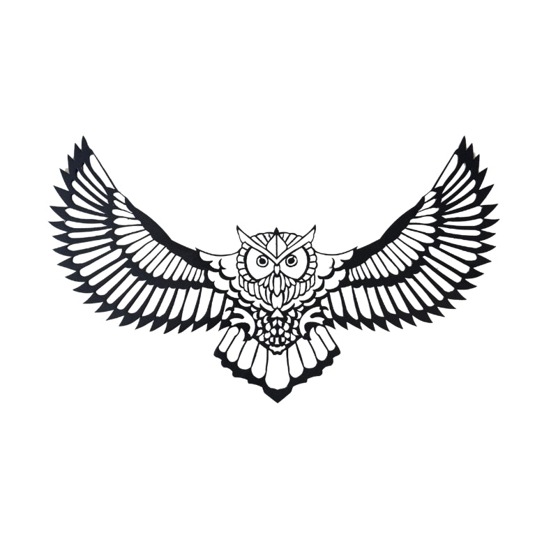 Deco Murale Metallique Hibou Envol