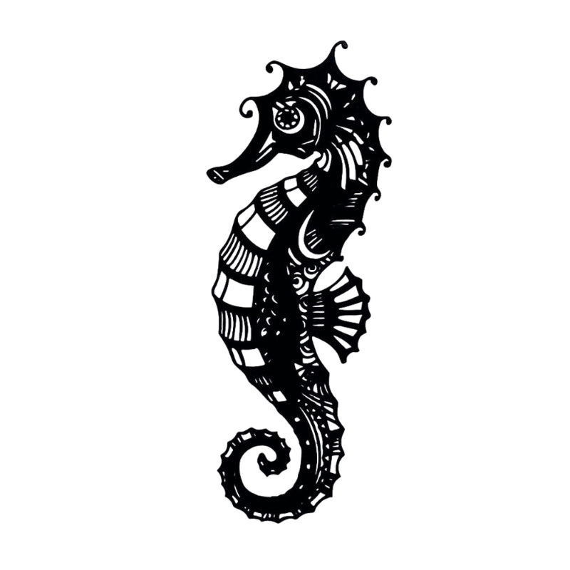 Deco Metallique Murale Hippocampe