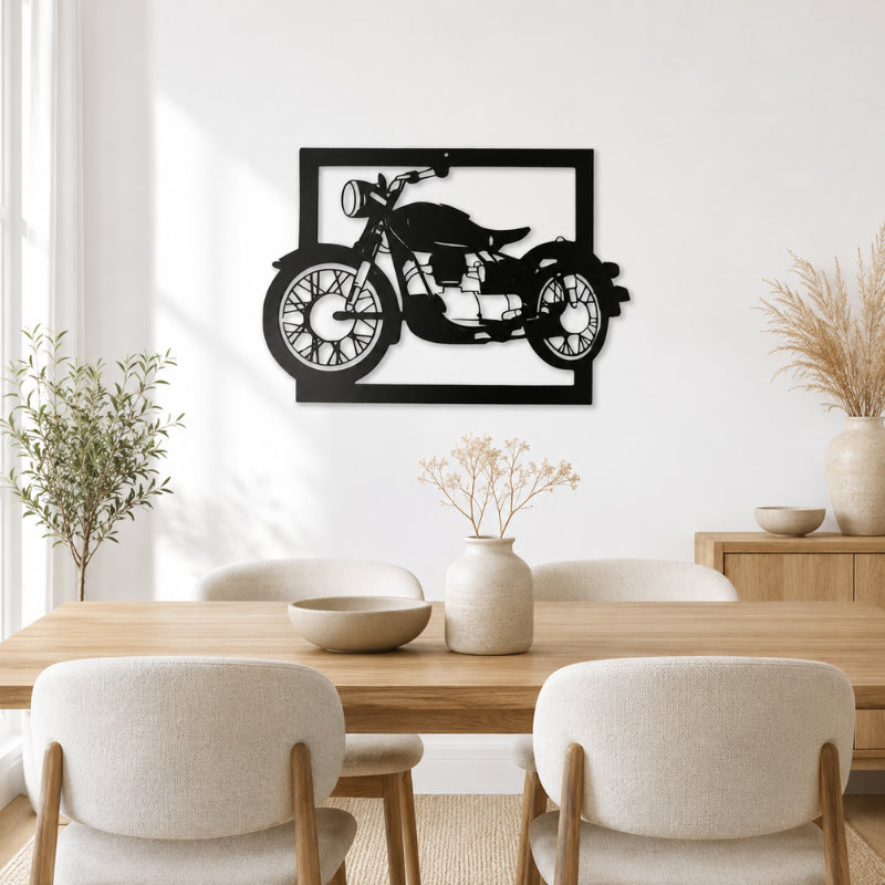 Decoration Murale Metal Moto Vintage