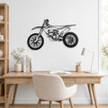 Decoration Murale Metal Motocross Fine