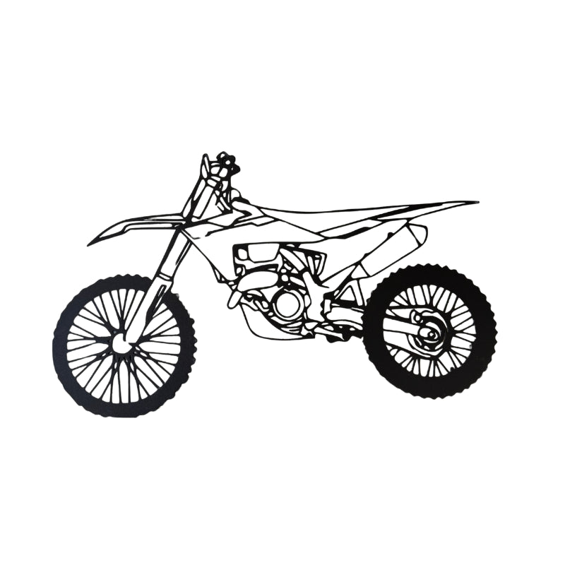 Panneau Decoratif Metal Motocross