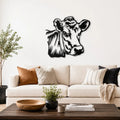 Panneau Decoratif Metal Vache Jersaise