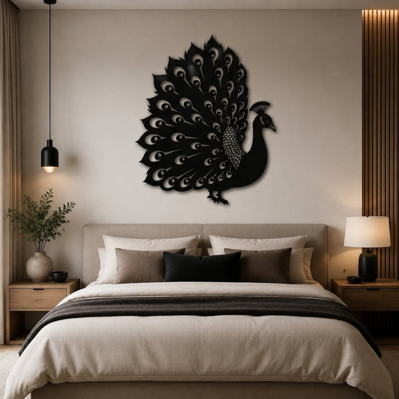 Deco Mural Exterieur Paon