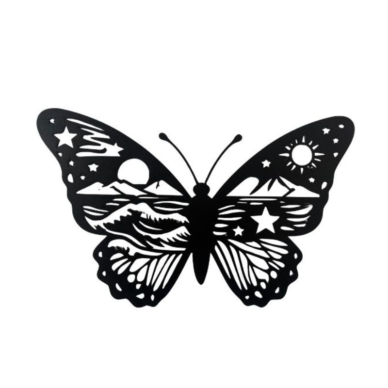 Deco Mural Exterieur Papillon Paysage