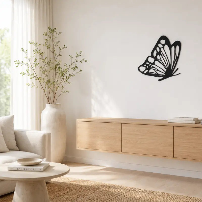Deco Murale Metallique Papillon