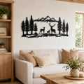 Decoration Murale Metal Paysage Cerf
