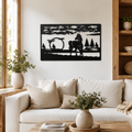 Panneau Decoratif Mural Cheval Paysage