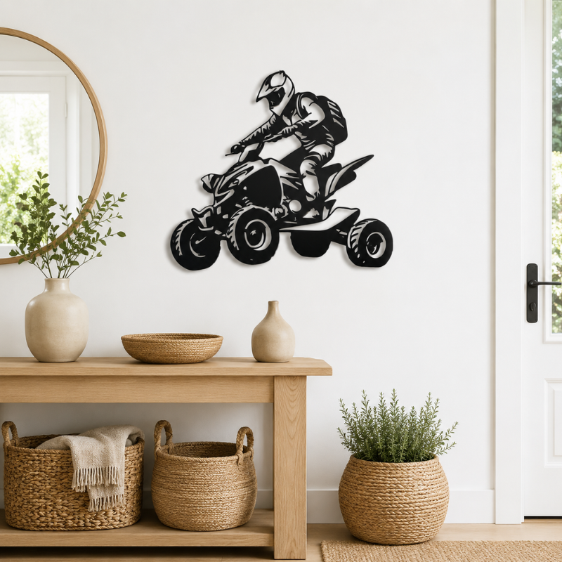 Decoration Murale Metal Quad