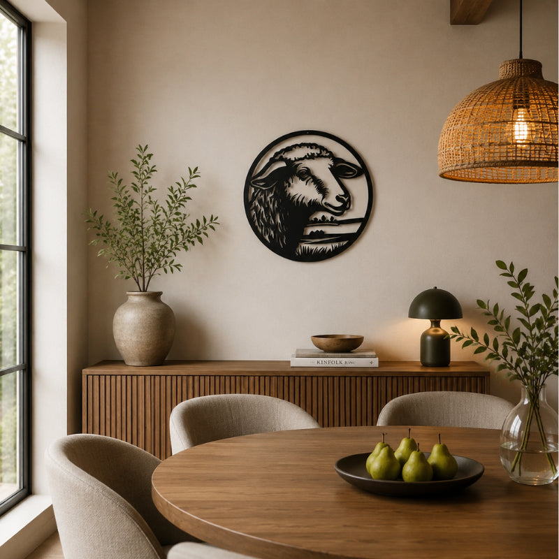 Deco Mural Exterieur Tete Brebis
