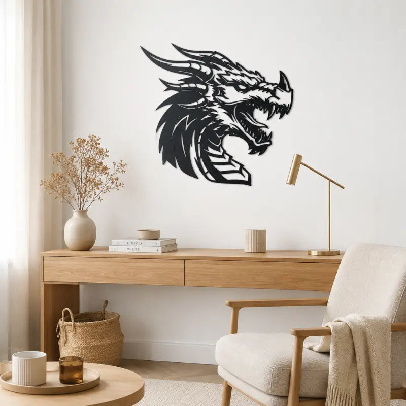 Deco Murale Tete Dragon