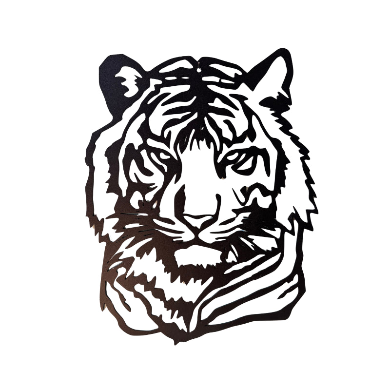 Décoration Murale Metallique Tete Tigre