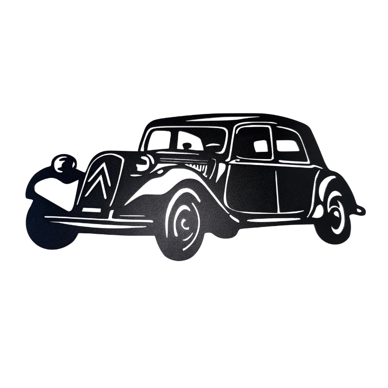 Decoration Murale Metal Traction Avant