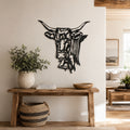 Decoration Murale Metallique Vache Salers