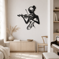Décoration Murale Métal Violoniste