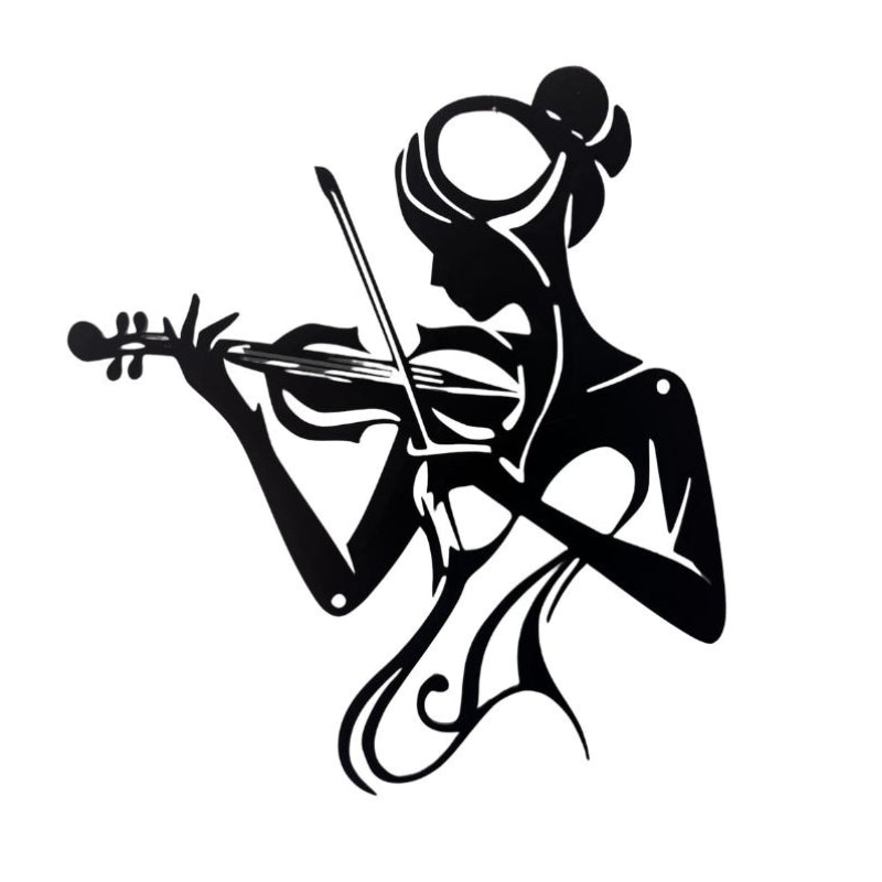 Décoration Murale Métal Violoniste